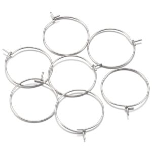 Silver hoops pair jewellery